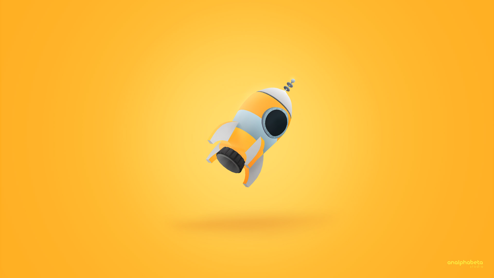yellow-rocket-planetino-3d-blender-unity-wallpaper